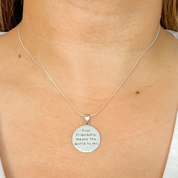 BFF Necklace Best Friend Gift Long Distance Friendship Gift Moving Away … - Picture 7 of 16